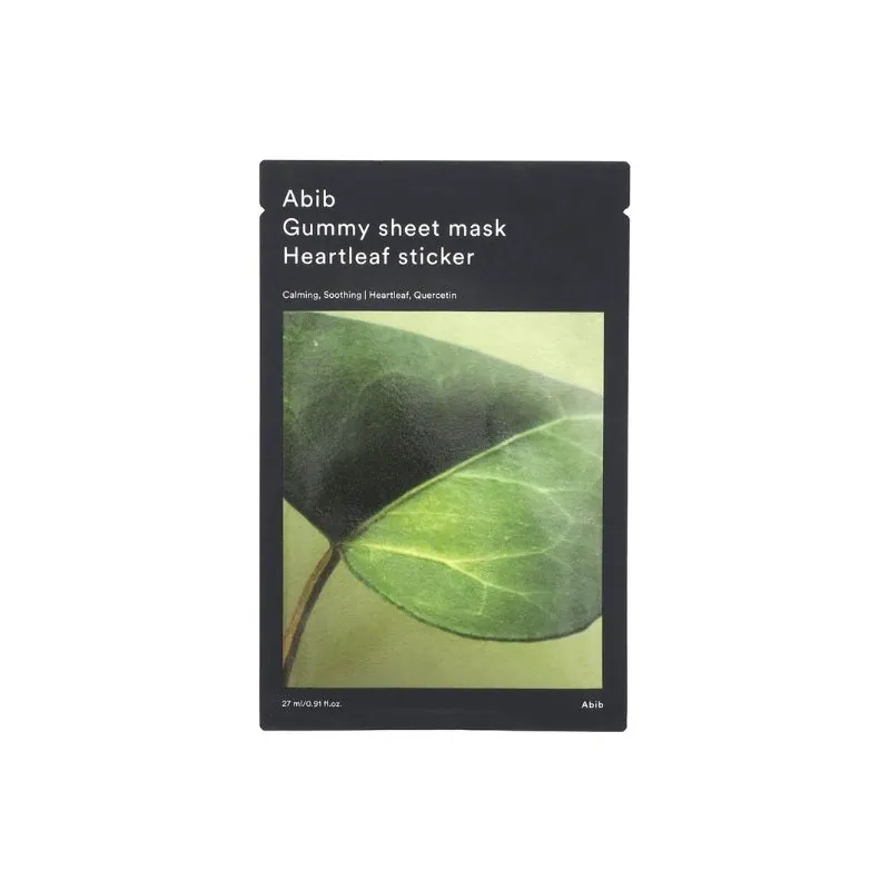 Abib Gummy Sheet Mask Heartleaf Sticker 27Ml 10Uni