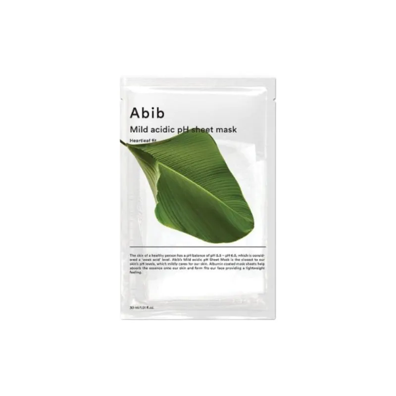 Abib Mild Acidic Ph Sheet Mask Heartleaf Fit (1Un)